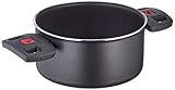 BALLARINI Click+Cook Kochtopf, Antihaftbeschichtet, 16 cm, Aluminium/Kunststoff-Griffe, schwarz