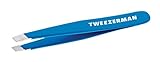 TWEEZERMAN Studio Collection Mini Slant Tweezer Pinzette ,bahama blue,1er Pack (1 x 1 Stück)