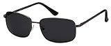 La Optica B.L.M. Sonnenbrille Damen Herren UV400 Pilotenbrille Fliegerbrille - Gunmetal Grau (Gläser: Grau Polarisiert)