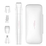Rasierer Damen Elektrisch,TOUCHBeauty 4 in 1 Haarentferner Elektrorasierer Bikini Trimmer, Gesicht Haarentferner, Augenbraue-Trimmer, Körperrasierer, Wasserdichte AG-1753