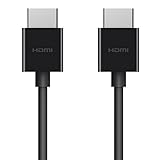 Belkin hochwertiges Ultra HD Highspeed-HDMI-Kabel (4K/Dolby Vision HDR10+, optimale Wiedergabe von Apple TV, 2 m) schwarz