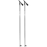 Tecno Pro Erwachsenen Langlaufstock Langlauf-Stock Active Alu XC schwarz grau, Länge:150