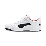 Puma Unisex-Erwachsene Rebound Layup Lo SL Sneaker, White Black-High Risk Red, 43 EU , Sneaker