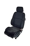 Leibersperger Autositz-Auflage/Aufleger aus Merino Lammfell Premium 36cm Breite x 60cm Länge für Sitzfläche (Schiefer)
