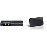 TechniSat Digipal DAB+ DVB-T2 Receiver mit DAB+ Radio (kartenloses Irdeto-Zugangssystem für freenet TV, 12 Volt) anthrazit & Oehlbach Scope Vision DVB-T2 HD Antenne - Innenantenne - Schwarz