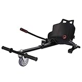 Z ZELUS Einstellbare Hoverkart Go Kart Sitzscooter Hoverseat für Hover Kart Elektro Scooter Hoverboard Self Balance Scooter mit 6,5/8/ 10 Zoll (Schwarz)