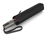 Knirps Taschenschirm T.400 Duomatic Uni – Auf-Zu-Automatik – Sturmfest – Windproof – Schwarz