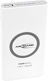 ANSMANN Qi Powerbank 8000 mAh mit USB & Typ C Port - Power Bank kabellos max 2.1A Output - Externer Akku für Handy Smartphone Tablet - Wireless Charger für iPhone XS/XR/X/8/ Samsung Galaxy S9/S8 uvm
