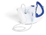 Nuvita 5020A | 2 in 1 Inhalationsgerät mit Vernebler | EU Zertifiziertes Medizinprodukt | Inhalator Vernebler mit Kinder maske | Kolbenventil Technologie Kompressor | Tragbar | Italien Hergestellt
