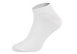 Tobeni 6 Paar Sneaker Füsslinge Sneakers Kurz Socken für Damen und Herren Farbe Weiss Grösse 39-42