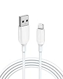 Anker Powerline III Lightning-Kabel, 1,8 m, iPhone-Ladekabel, MFi-zertifiziert, für iPhone 11 Pro Max, 11 Pro, X, Xs, Xr, Xs Max, 8, 8 Plus, 7 und mehr, ultra langlebig (weiß)