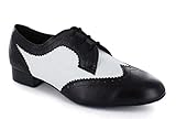 MINITOO Herren Standard Latin Ballsaal Tango Tanzschuhe Schwarz EU 44