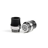 DIY-24H - Drip Tip 810 Anschluss für Verdampfer Delrin Edelstahl Mundstück Driptip