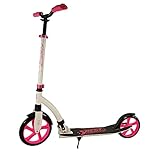 Best Sporting Scooter 250er Rolle, aus Aluminium, klappbarer Tretroller, pink/weiß oder grün/weiß (pink/weiß)