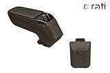 Rati Armster2 Armlehne, Mittelarmlehne mit Staufach I passgenau zum Mittelkonsole I passend für CITROEN C3 2017- [black]