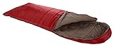 Grand Canyon Utah 190 - Warmer Deckenschlafsack, besonders weich und angenehm durch Baumwoll-Flanell im Innenbezug - Premium Ganzjahres-Schlafsack für Camping, Outdoor, Festival - Red Dahlia