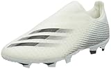 adidas Herren X Ghosted.3 Ll Fg Fußballschuh, Weiß Schwarz Silber Metallic Ftwbla Negbás Plamet, 42 2/3 EU