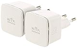 7links Mobiler WLAN Repeater: 2er-Set Mini-WLAN-Repeater WLR-350.sm mit Access-Point & WPS-Knopf (WLAN Repeater Stecker)