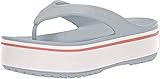 Crocs Unisex Crocband Platform Flip U Dusch- & Badeschuhe, Grau (Light Grey/Rose 04m), 37/38 EU