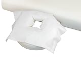 Einweg-Auflagen mit X-Ausschnitt, 100 Stk, Hygieneauflage für Kopfstütze bzw. Massageliege, 40 x 30,5 cm, Massagepraxis, Praxisbedarf