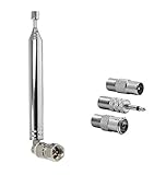 FM Stabantenne Radioantenne UKW DAB, Ancable Zimmerantenne Antenne UKW/FM Radioempfang 75 Ohm für Stereoanlage AV Receiver für Tivoli Denon Bose Sony Roberts Yamaha Hitachi Pionier Onkyo Sangean