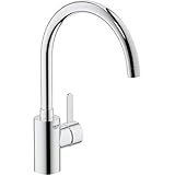 GROHE Eurosmart Cosmopolitan | Küchenarmatur - Einhand-Spültischbatterie, Schwenkbereich wählbar | NIEDERDRUCK | chrom | 31180000