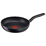 Tefal C69504 Hard Titanium Plus Pfanne, 24 cm, antihaftbeschichtet, schwarz