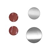 MOBILEFOX Ersatzteile Set für Magnet Kugelkopfhalterung mit 2 Klebeplättchen und 2 Metallplättchen Ersatz Platten