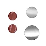 MOBILEFOX Ersatzteile Set für Magnet Kugelkopfhalterung mit 2 Klebeplättchen und 2 Metallplättchen Ersatz Platten