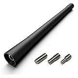 Navitec24 Autoantenne, Universal 177mm schwarz Empfang Radio FM/DAB geeignet für KFZ PKW LKW und weitere