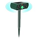 Solar Maulwurfabwehr, Wühlmausschreck, Maulwurfschreck, Schädlingsbekämpfung, Katzenschreck für Garten, Wasserdicht Solar Tiervertreiber Maulwurffalle Hundeschreck für Draußen Rasen Gartenhöfe