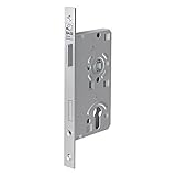 BASI® Zimmertür-Einsteckschloss DIN rechts | links ES 924 Nickel silber f. Profilzylinder mit Wechsel Tür-Schloss käntig, DIN rechts