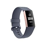 Fitbit Unisex-Adult Charge 3 Der Innovative Gesundheits-und Fitness-Tracker, Advanced Health & Fitness, Rosegold/blaugrau, Einheitsgröße