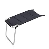 Campart Fußablage für Campingstuhl Livorno – Gepolstert, Maschengewebe, Marineblau