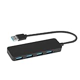 Yizhet USB Hub 4 Port USB 3.0 Hub Datenhub USB Verteiler mit 30cm Kabel Hub Ultra Slim Extra Leicht Kompatibel mit MacBook Air/Pro/Mini, PS4, Surface Pro, Laptops und Ultrabooks, PC