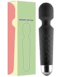 Oliver James Massage Wand Massagestab kabelloser elektrisch Memory Edition - 20 Verschiedene Vibrationsarten 8 Geschwindigkeiten - inkl. Reisetasche (Schwarz)