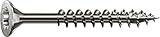 SPAX Universalschraube aus Edelstahl rostfrei A2, 5,0 x 60 mm, 100 Stück, T-STAR plus, Senkkopf, Teilgewinde, 4CUT, 0197000500603