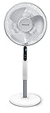 Honeywell HSF600WE4 Moderner QuietSet (leiser), sich drehender Standventilator, mit Lärmminderungstechnologie, weiß