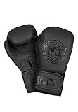 BENLEE Rocky Marciano Unisex – Erwachsene Black Label Nero Artificial Leather Boxing Gloves, 12 oz