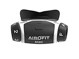 Airofit Basic Atemtrainer, trainiert Muskeln der Atemwege, misst Atemvolumen und Atemkraft, steigert körperliche Leistung, für EIN Starkes Atmungssystem