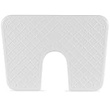wellenshop Heckschutzplatte für Außenborder 320 x 220 mm Kunststoff Platte Schutz Boot Schlauchboot Spiegel Heck Farbe Weiß