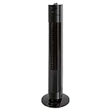 Clatronic Tower-Ventilator TVL 3770, 3 Geschwindigkeitsstufen, 75° oszillierend (abschaltbar), 120 Minuten-Timer, schwarz