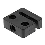 perfk 3D-Drucker T8-Schraubenmutterblock T Gewinde POM Trapez Schraubenmutter Sitz Für 3D Drucker - Schwarz 2mm