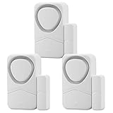 Zabree Tür-/Fenster-Alarm, 110 dB, Pool-Alarm für Tür, 4-in-1-Modus, klein, kabellos, Einbruchalarme für Kinder und Sicherheit zu Hause (3er-Pack)