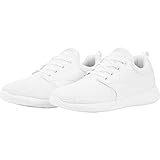 Urban Classics Damen und Herren Light Runner Shoe, Low-Top Sneaker für Damen und Herren, Sportschuhe mit Schnürung, Weiß, Größe 40