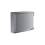 Emco Liaison Toilettenpapierhalter, chrom, Klopapierhalter, mit Deckel, Rollenhalter, Wandmontage – 180000100