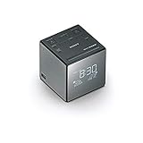 Sony XDR-C1DBP Uhrenradio (DAB/DAB+, digitalem Radioempfang, große Uhranzeige mit Helligkeitssteuerung, USB)