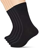 Schiesser Herren Multipack 5 Pack Herrensocken Strümpfe Socken, Schwarz, 43-46 EU