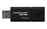 Kingston DT100G3/128GB DataTraveler 100 G3, USB 3.0, 3.1 Flash Drive, 128 GB, schwarz