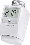 Homematic IP Smart Home Heizkörperthermostat – Standard - Intelligente Heizungssteuerung per App und Sprachsteuerung mit Amazon Alexa, 140280A0